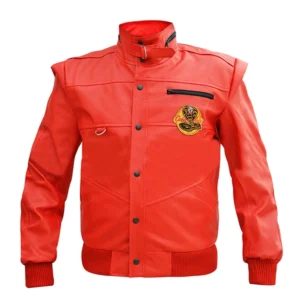 William Zabka Cobra Kai TV Series Johnny Lawrence Red Leather Jacket
