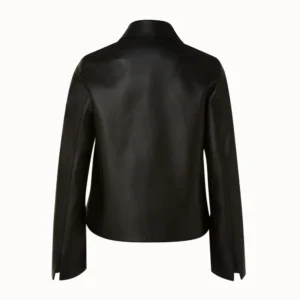 Luke Black Lambskin Leather Biker Jacket Women