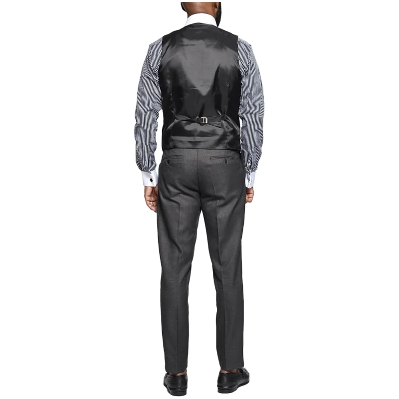 Classical Two Charcoal Buttoned 3 Piece Suit