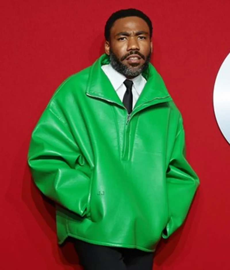 Global Creativity Awards Donald Glover Green Jacket Leather