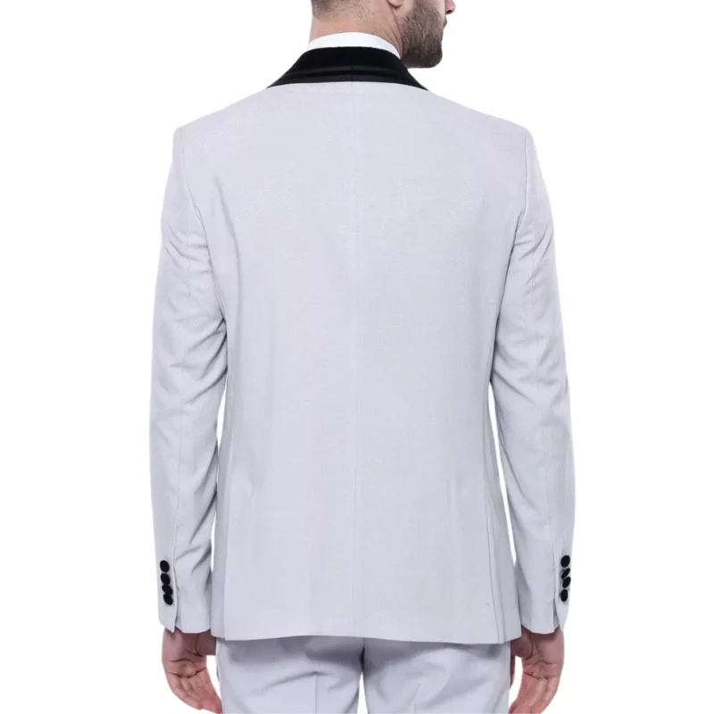 Men’s Light Grey Tuxedo Wedding Suit