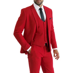 Men’s 3 Piece in Red Suit