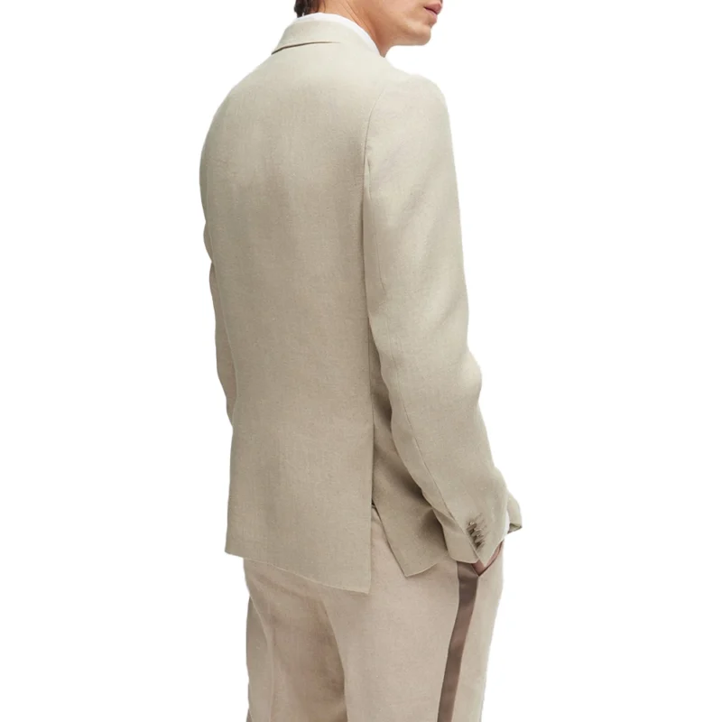 Men’s Beige Tuxedo Wedding 2 Piece Suit