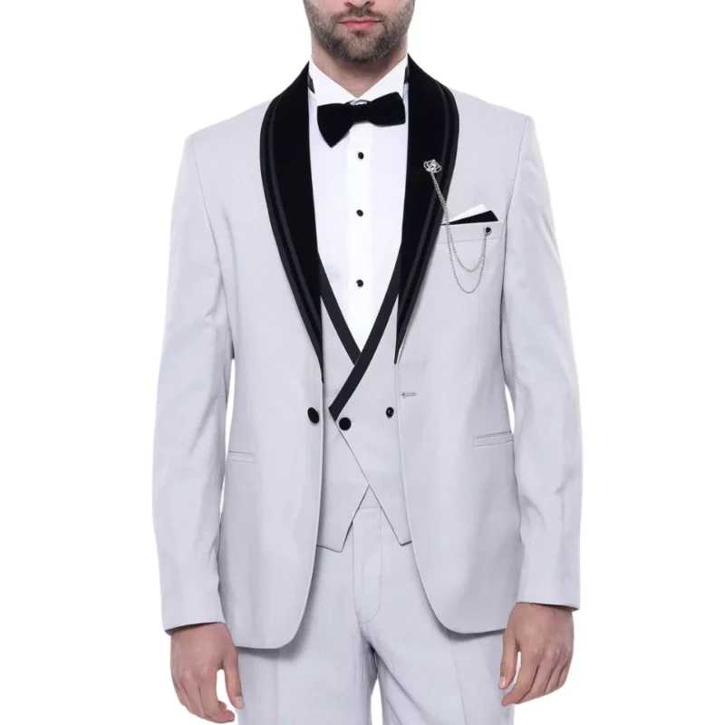 Light Grey Tuxedo Wedding Men