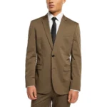 Men’s Olive Brown Two Piece Suit