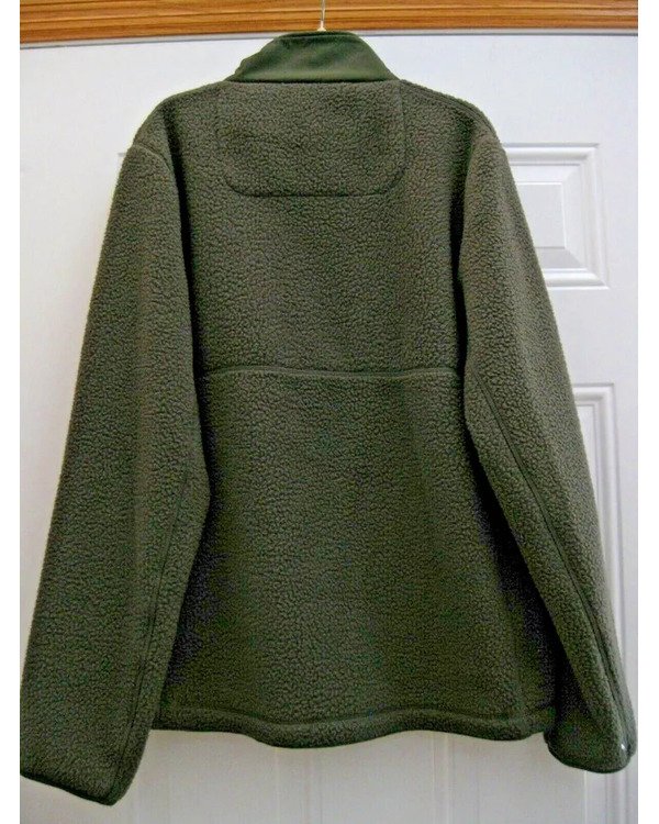 Army green sherpa jacket best sale