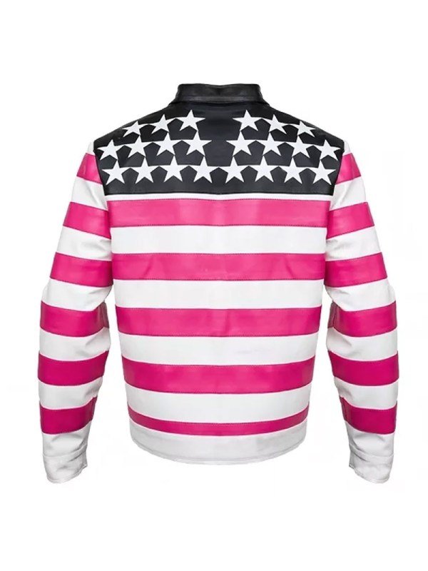 Lil Uzi Vert American Flag Leather Jacket - The Famous Jackets