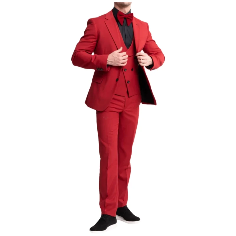 Red Wedding Tuxedo For Men Suit