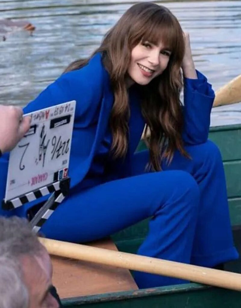 Emily In Paris S04 Emily Cooper Blue Suit