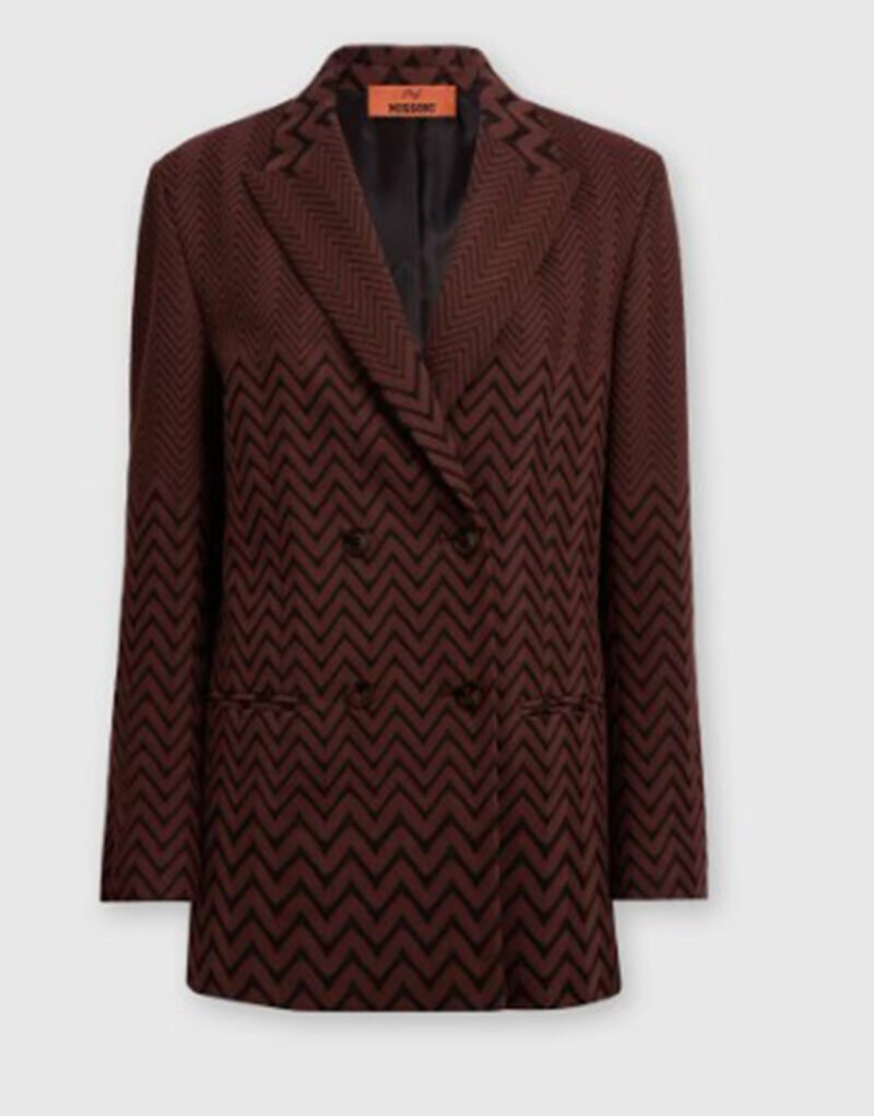 Lu-Anne Emily In Paris S04 Ginnie Watson Brown Blazer Zigzag