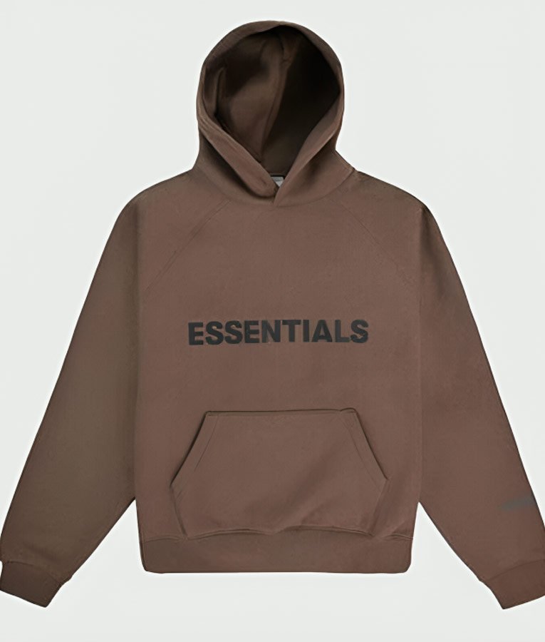 Essentials Fear of God Brown Hoodie popular